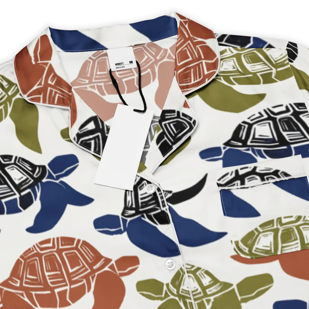 Slow Current on Women's Short Sleeve Pajama Top — Product details