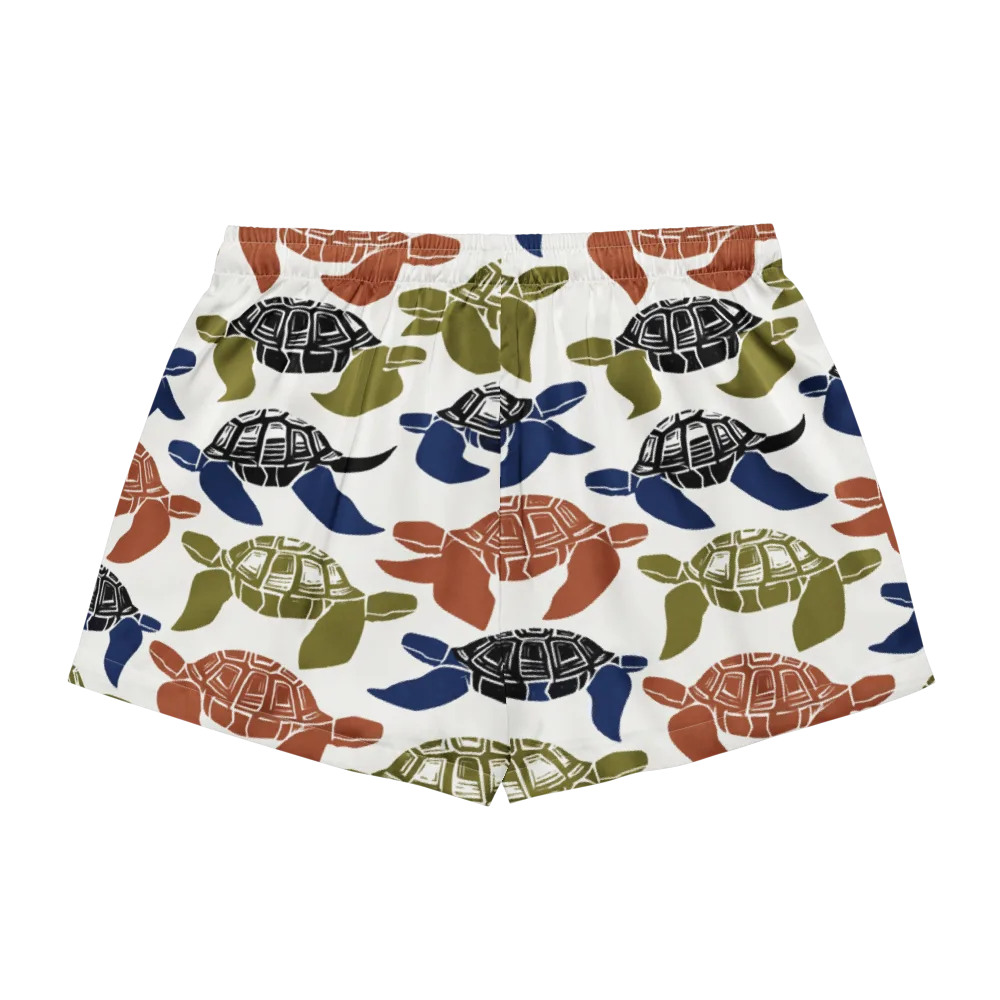Slow Current on Women's Pajama Shorts — Back
