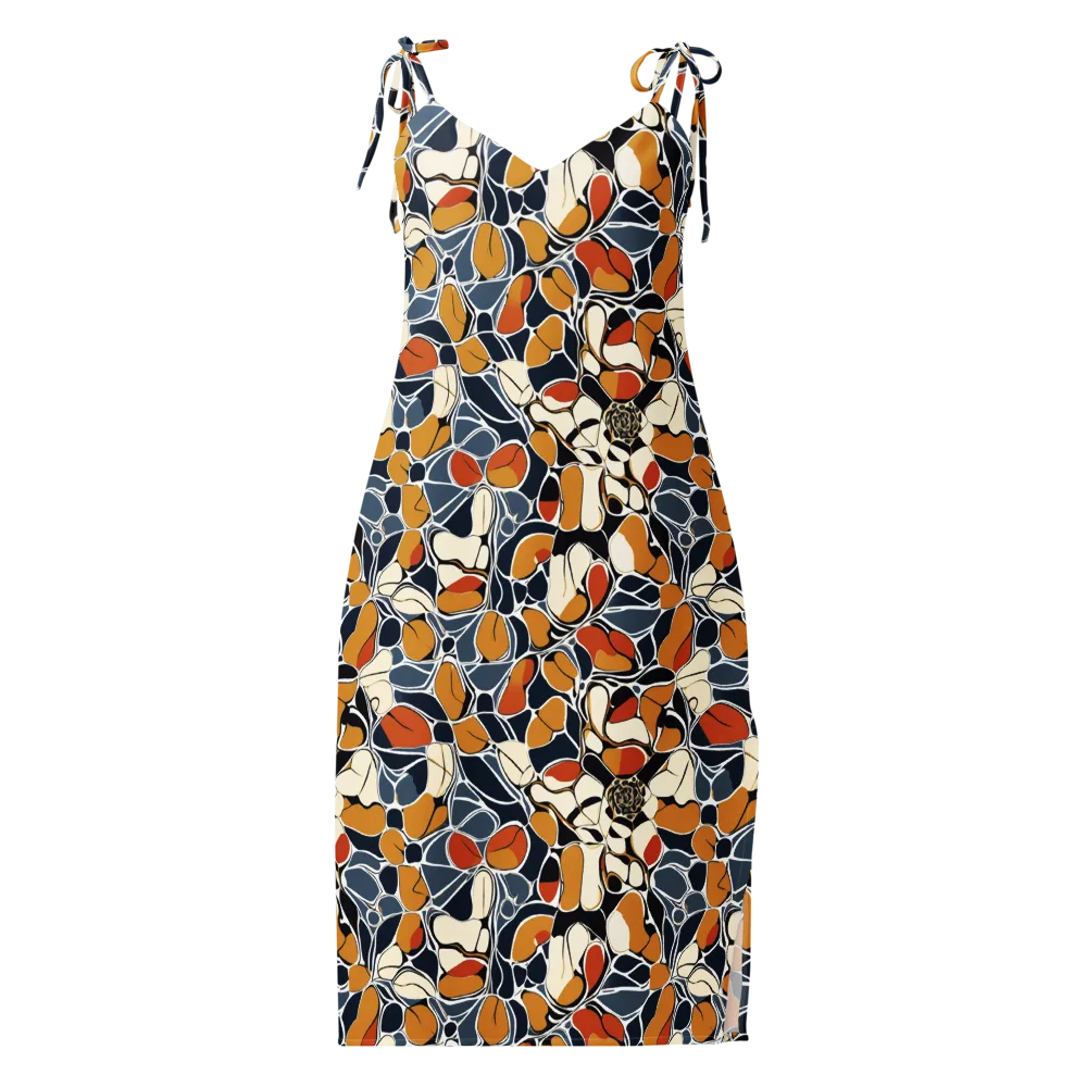 Amber Cell Garden on Slip Dress — Front