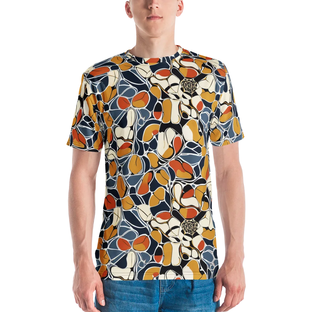 Amber Cell Garden on Men's Crew Neck T-Shirt — Front