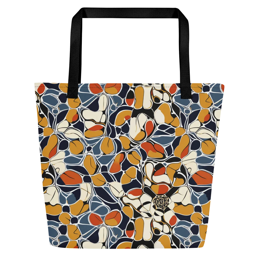 Amber Cell Garden on Large Tote Bag W/ Pocket — Front