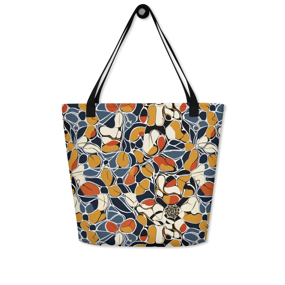 Amber Cell Garden on Large Tote Bag W/ Pocket — Front