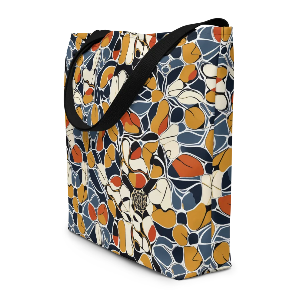 Amber Cell Garden on Large Tote Bag W/ Pocket — Front