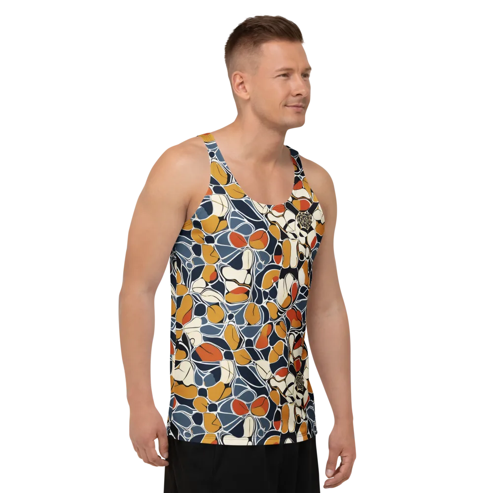 Amber Cell Garden on Men's Tank Top — Right Front