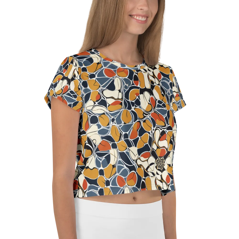 Amber Cell Garden on Crop Tee — Right