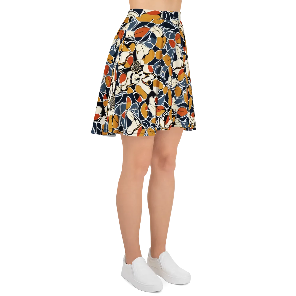 Amber Cell Garden on Skater Skirt — Right