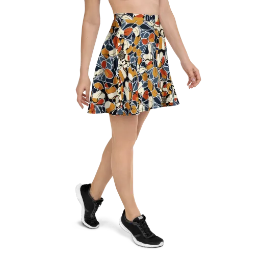 Amber Cell Garden on a Skater Skirt