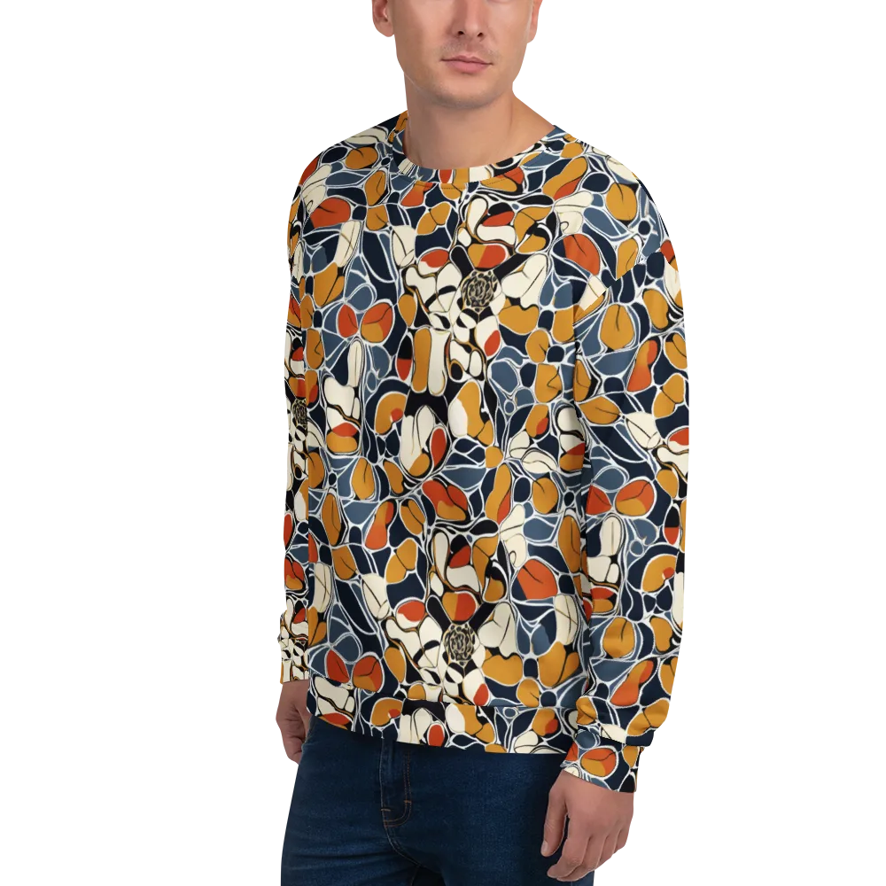 Amber Cell Garden on Sweatshirt — Left Front