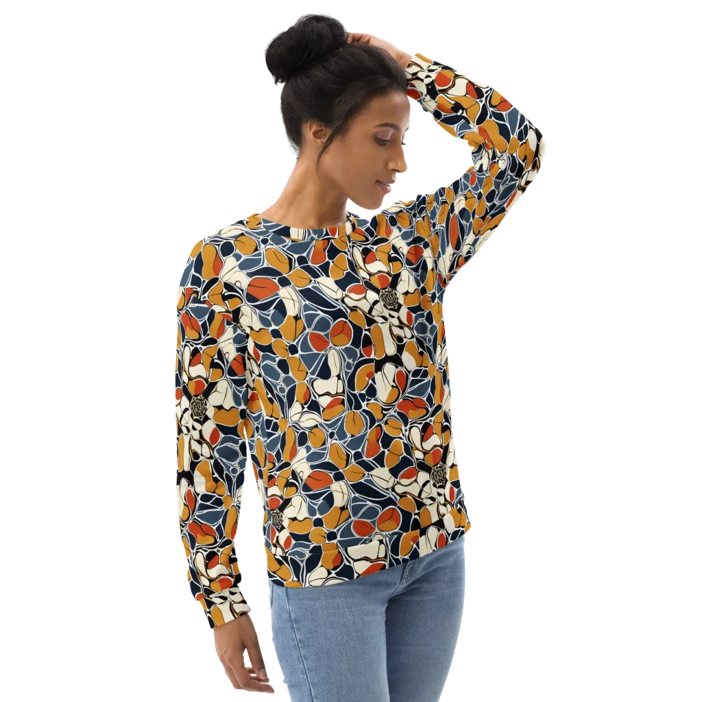 Amber Cell Garden on Sweatshirt — Right Front