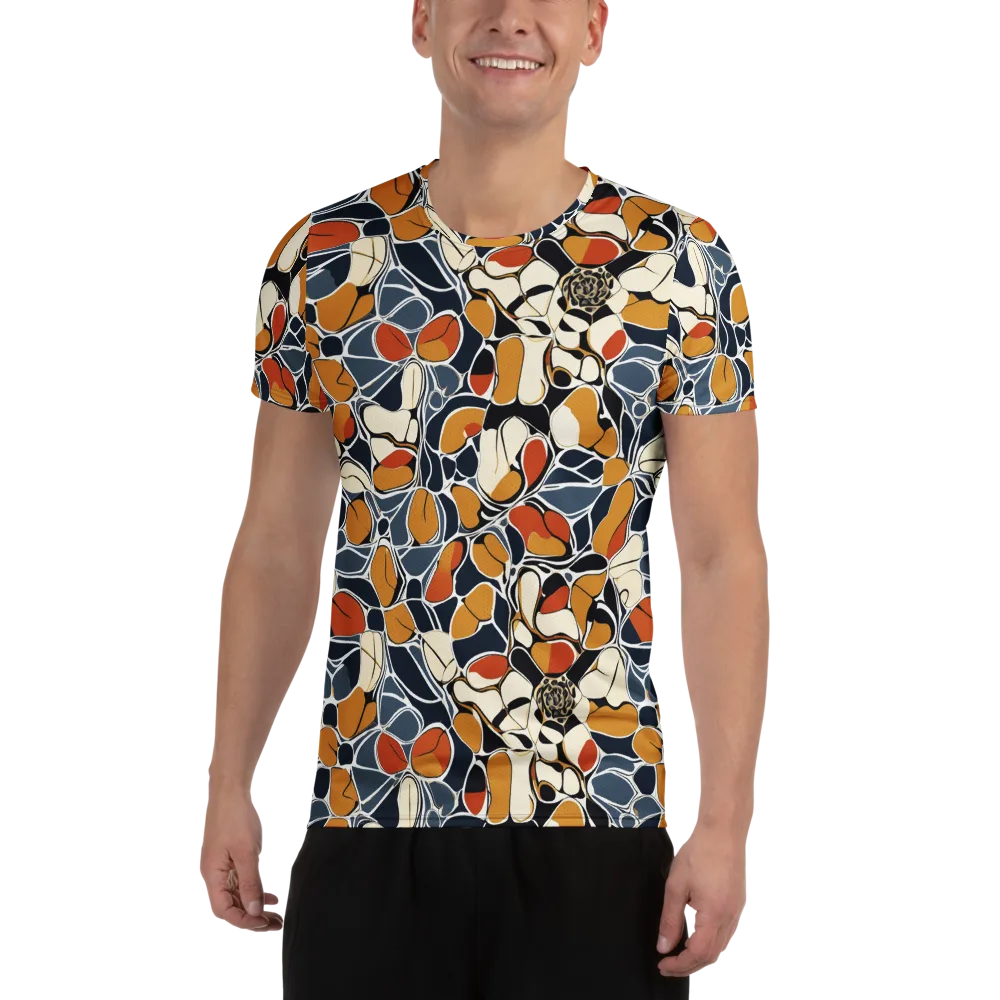 Amber Cell Garden on Men's Athletic T-Shirt — Front