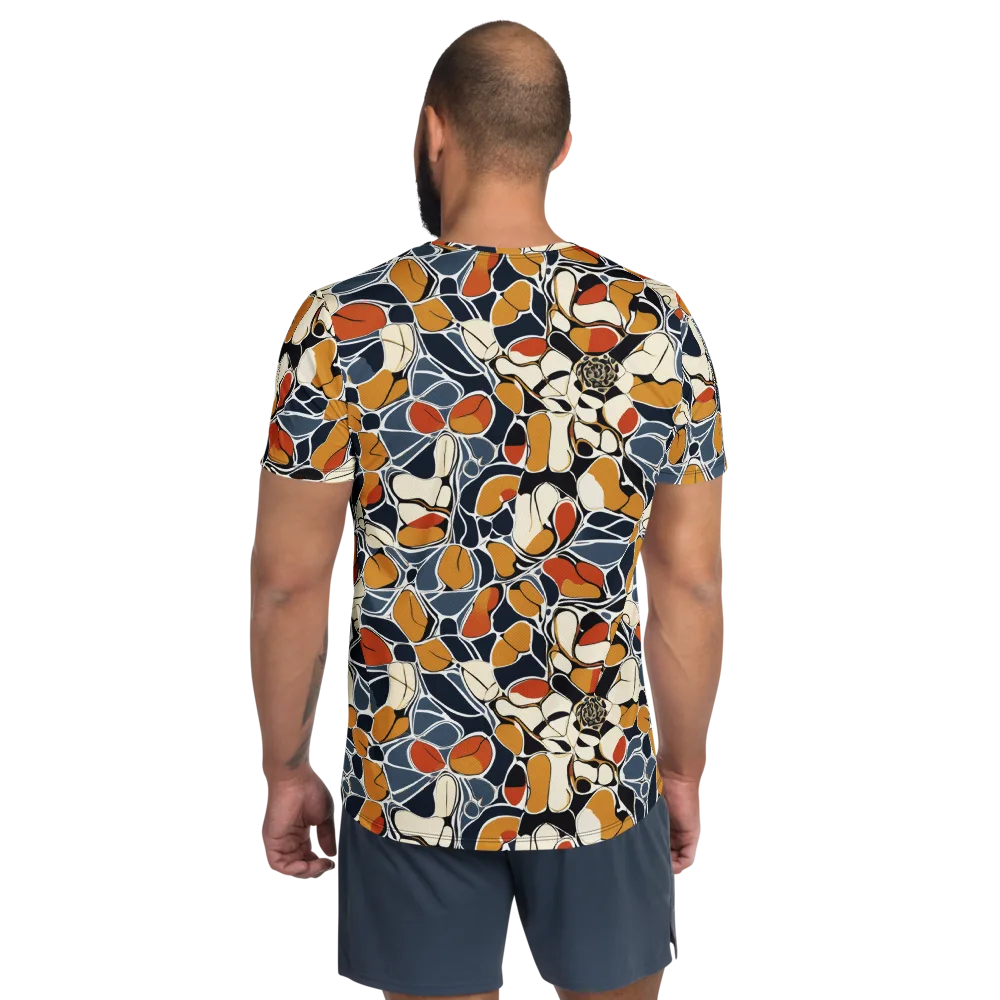 Amber Cell Garden on Men's Athletic T-Shirt — Back