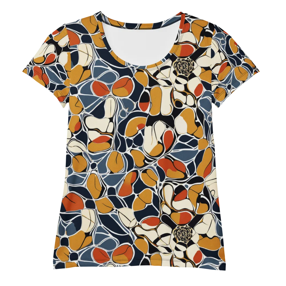 Amber Cell Garden on Women's Athletic T-Shirt — Front