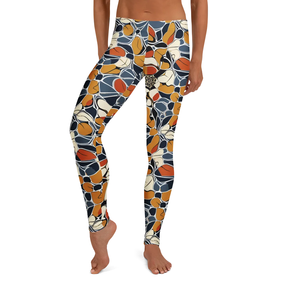 Amber Cell Garden on Leggings — Front