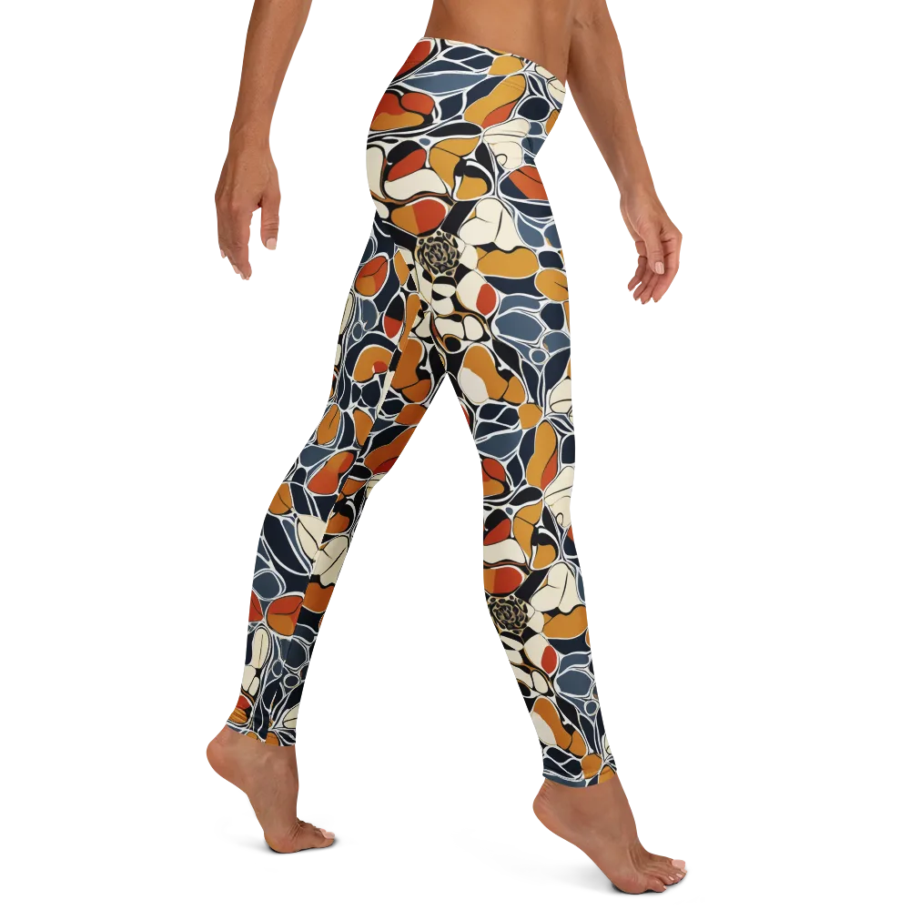 Amber Cell Garden on Leggings — Right