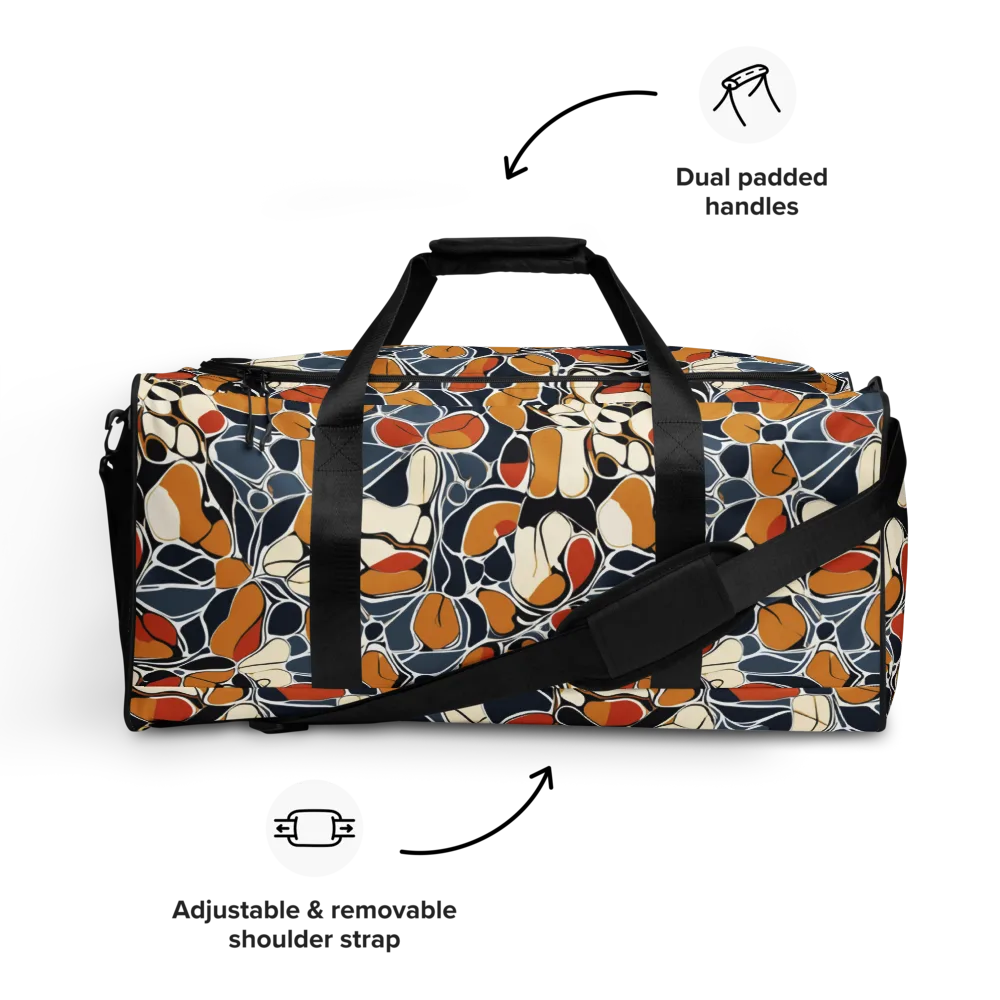 Amber Cell Garden on Duffle Bag — Front
