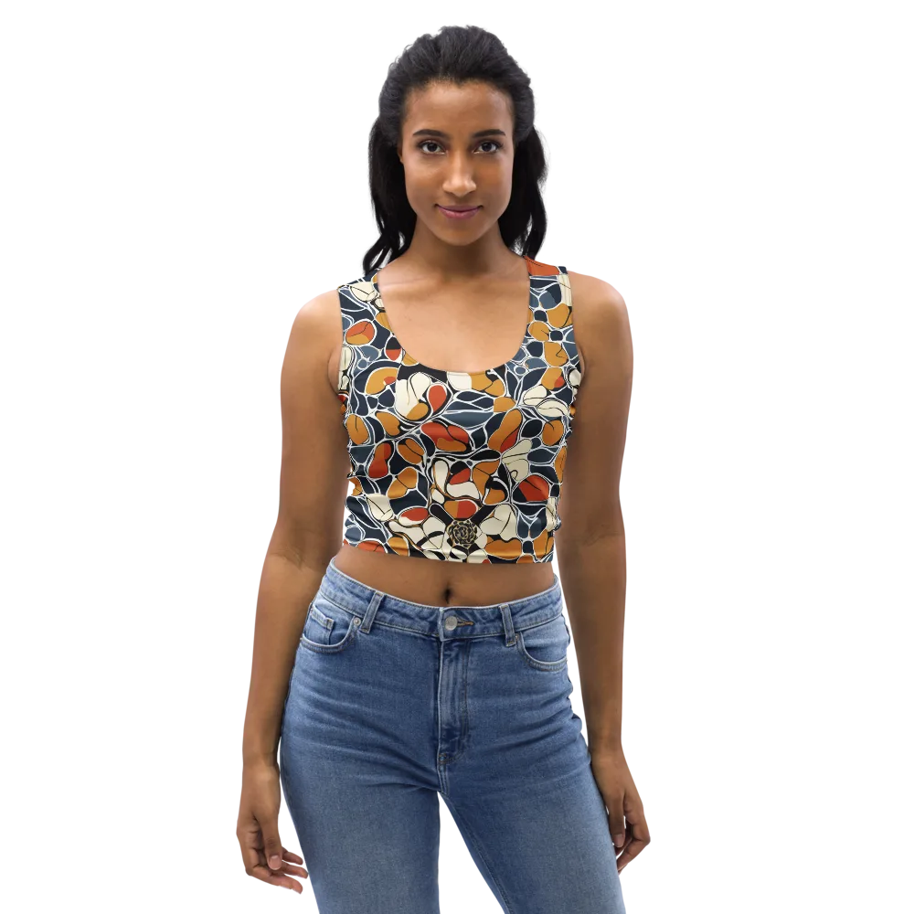 Amber Cell Garden on Crop Top — Front
