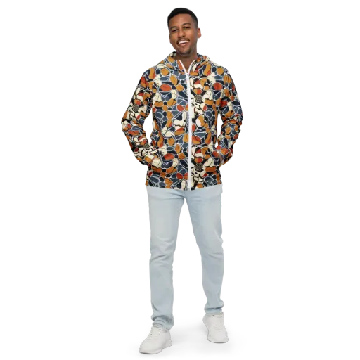 Amber Cell Garden on a Men's Windbreaker