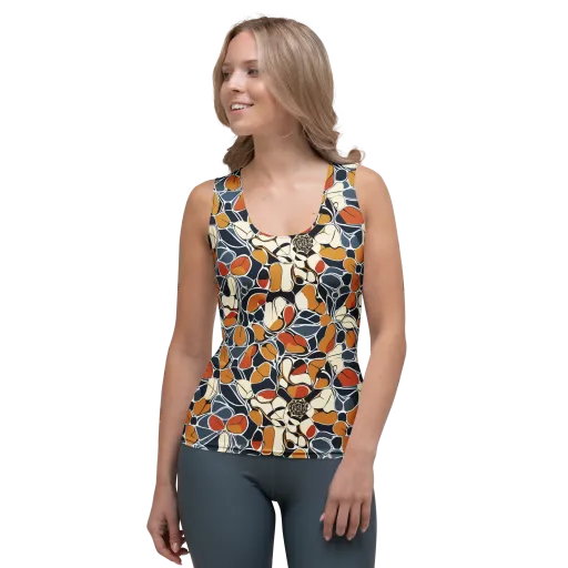 Amber Cell Garden on a Women's Tank Top