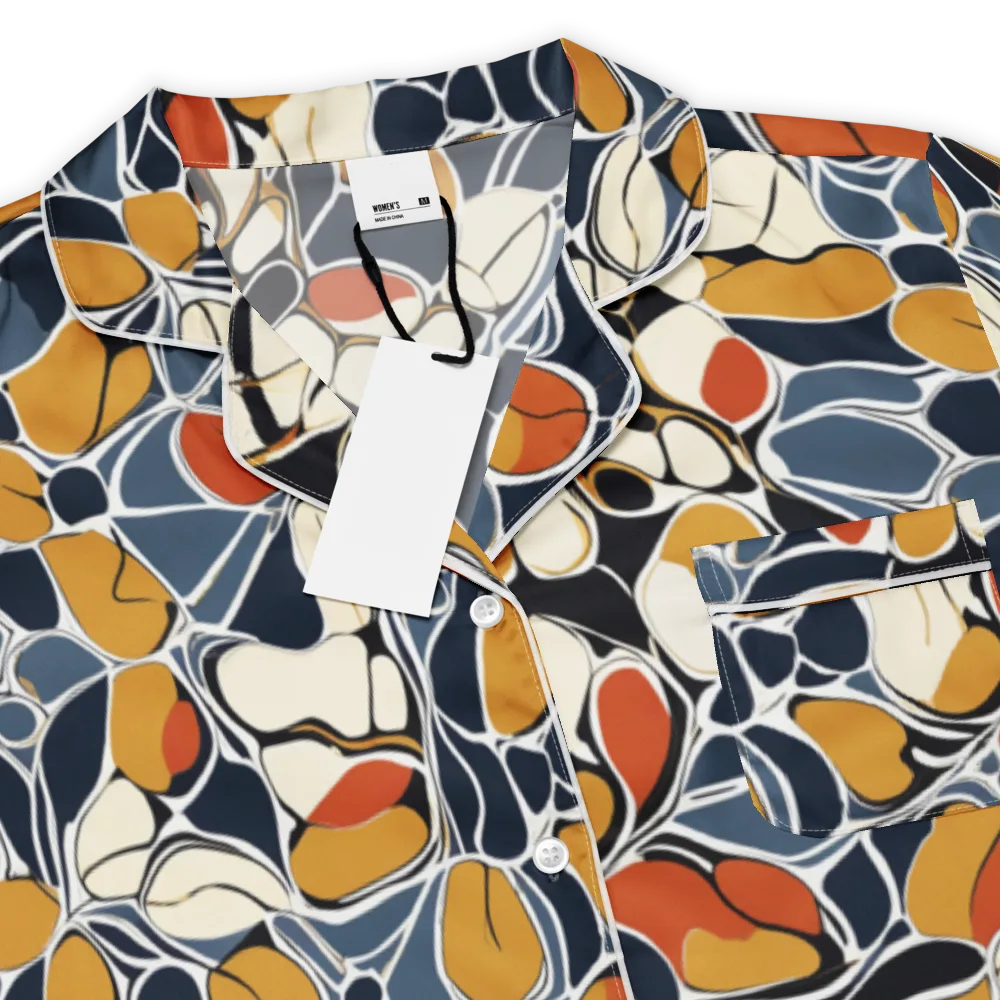 Amber Cell Garden on Women's Short Sleeve Pajama Top — Product details