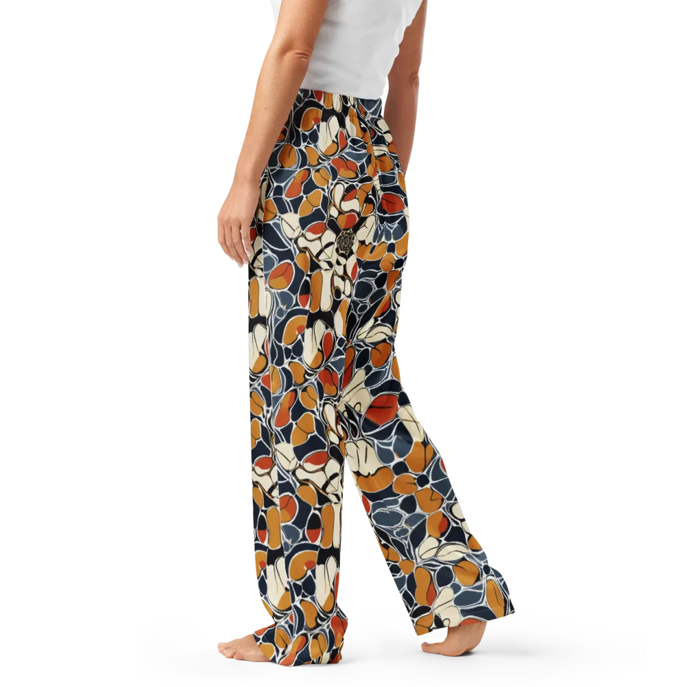Amber Cell Garden on Women's Pajama Pants — Left