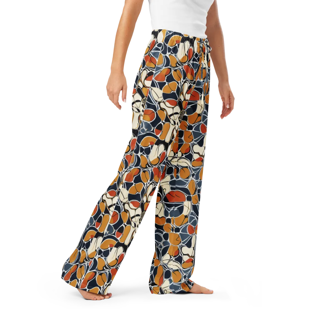 Amber Cell Garden on Women's Pajama Pants — Right Front