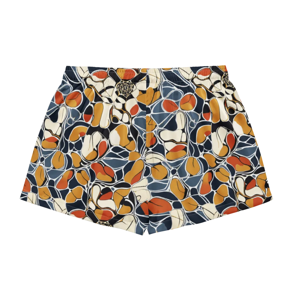 Amber Cell Garden on Women's Pajama Shorts — Back