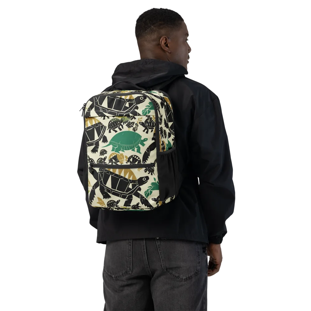 Terrapin Noir on Utility Backpack — Back