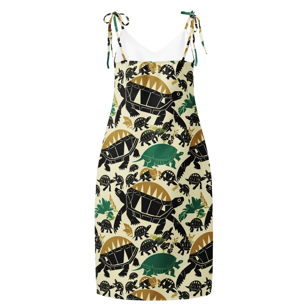 Terrapin Noir on Slip Dress — Back