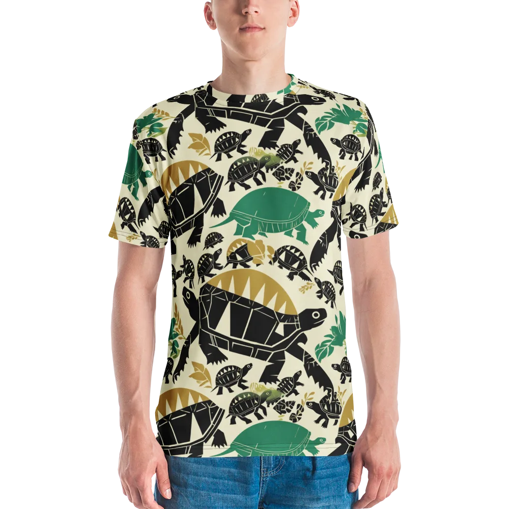 Terrapin Noir on Men's Crew Neck T-Shirt — Front