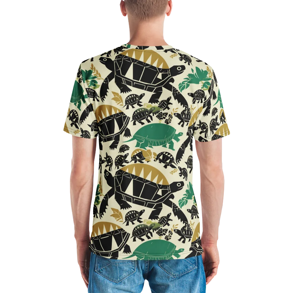 Terrapin Noir on Men's Crew Neck T-Shirt — Back