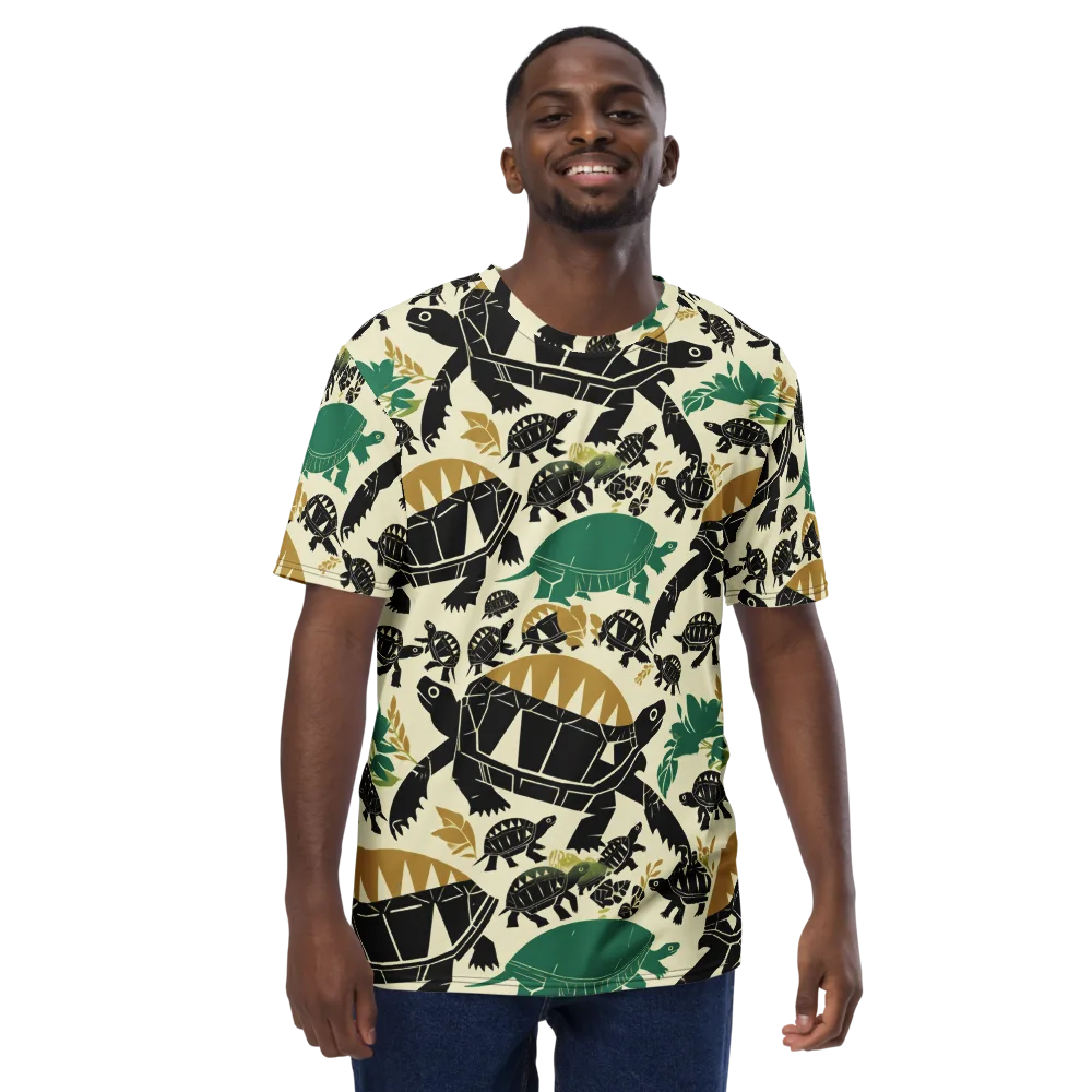 Terrapin Noir on Men's Crew Neck T-Shirt — Front