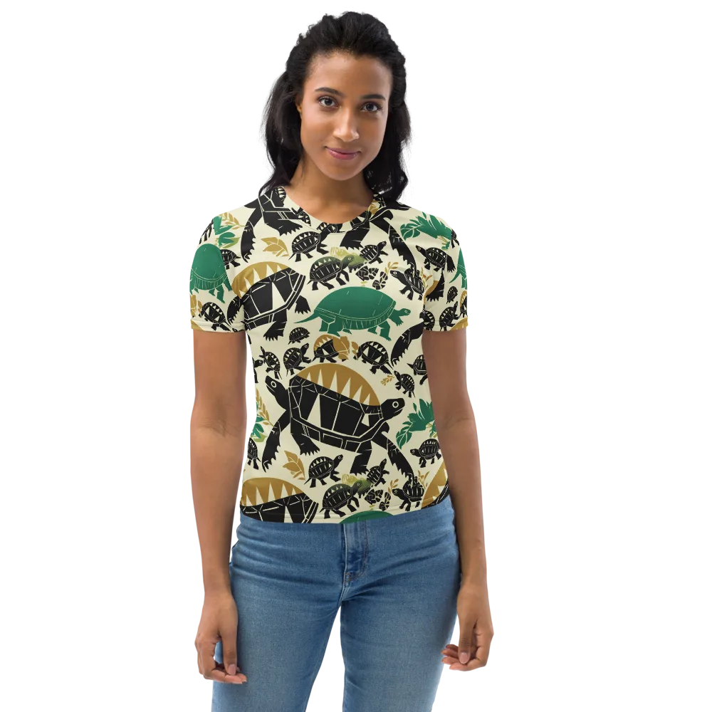 Terrapin Noir on Women's Crew Neck T-Shirt — Front