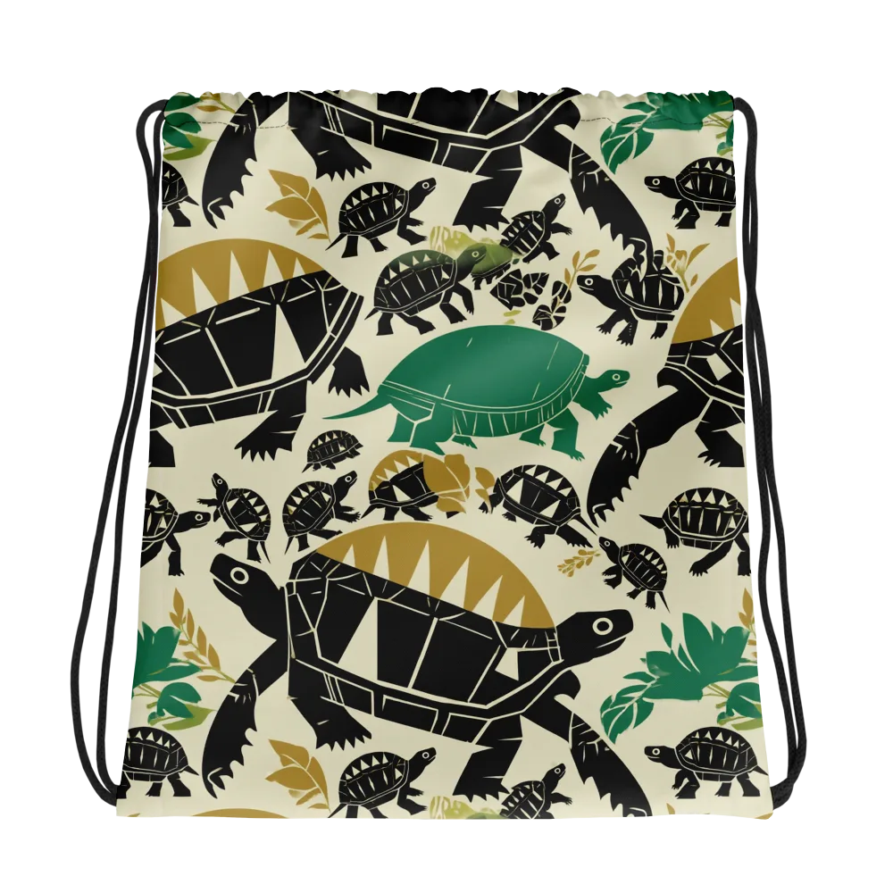 Terrapin Noir on Drawstring Bag — Photo