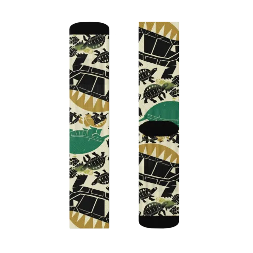 Terrapin Noir on a Socks