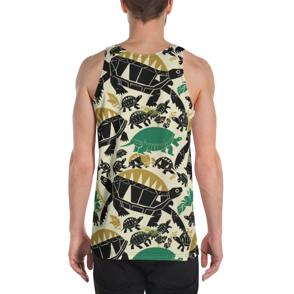 Terrapin Noir on Men's Tank Top — Back