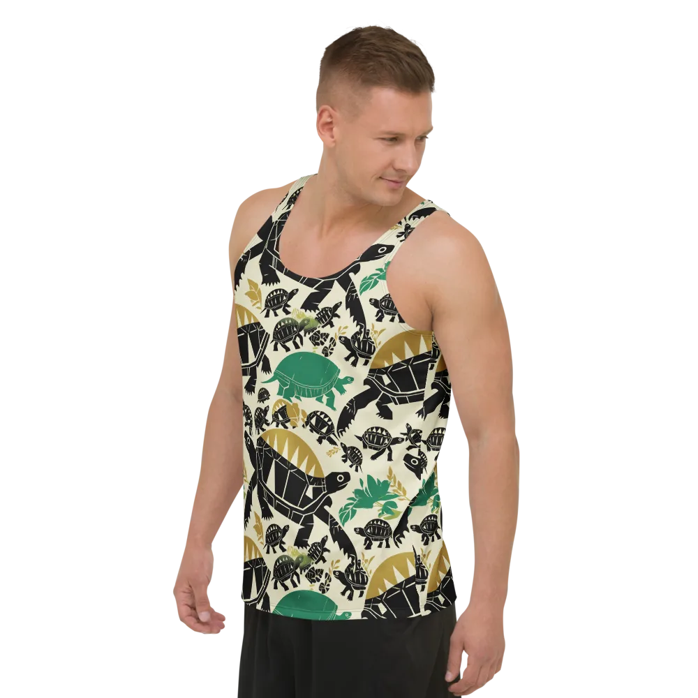 Terrapin Noir on Men's Tank Top — Left Front