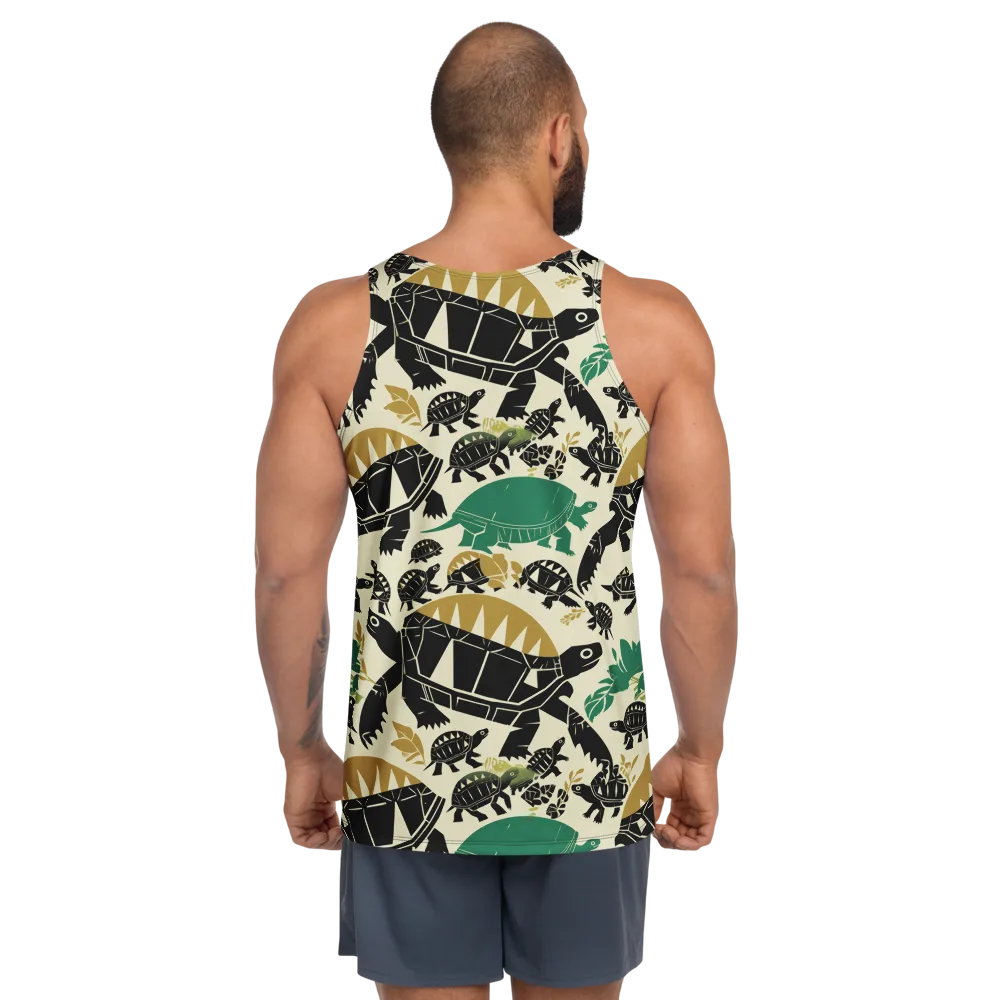 Terrapin Noir on Men's Tank Top — Back