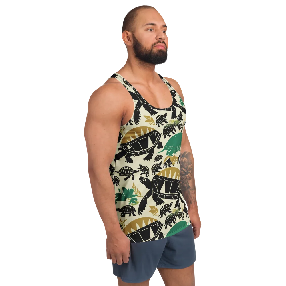 Terrapin Noir on Men's Tank Top — Right Front