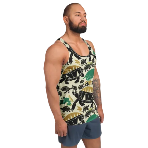 Terrapin Noir on a Men's Tank Top