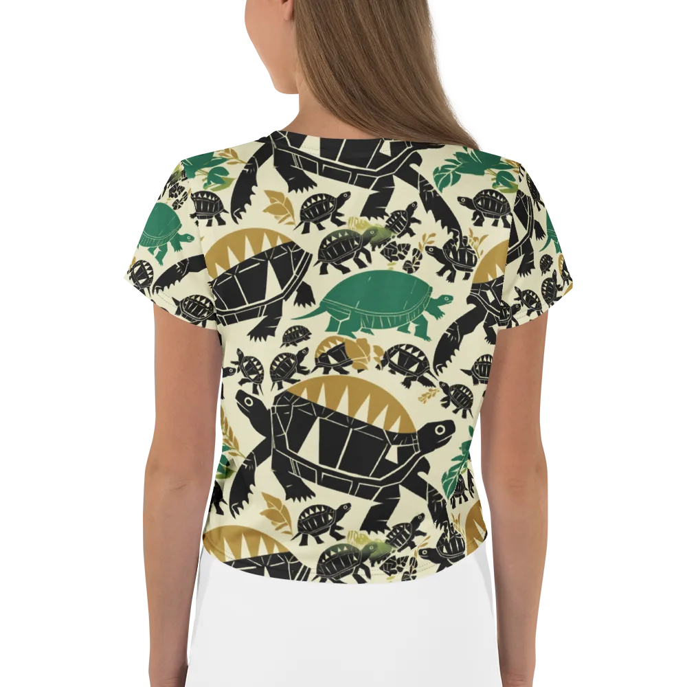 Terrapin Noir on Crop Tee — Back