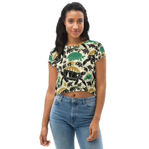 Terrapin Noir on a Crop Tee
