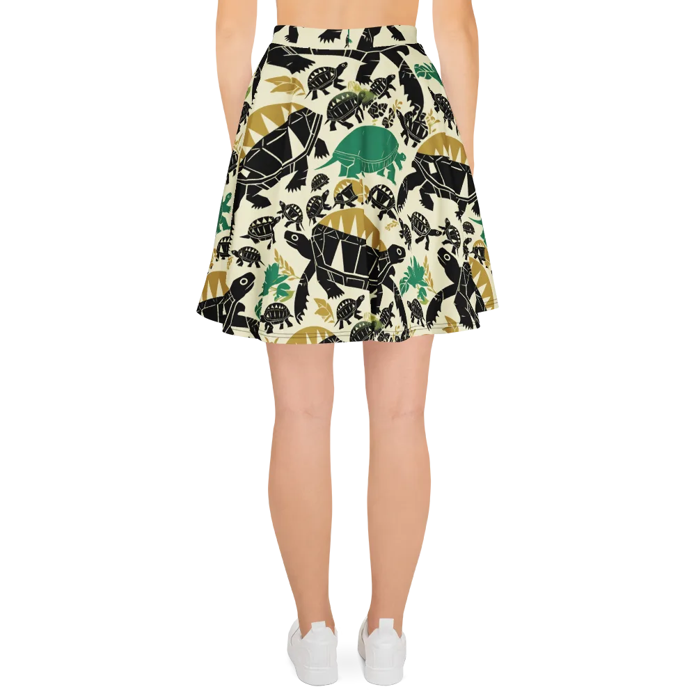 Terrapin Noir on Skater Skirt — Back
