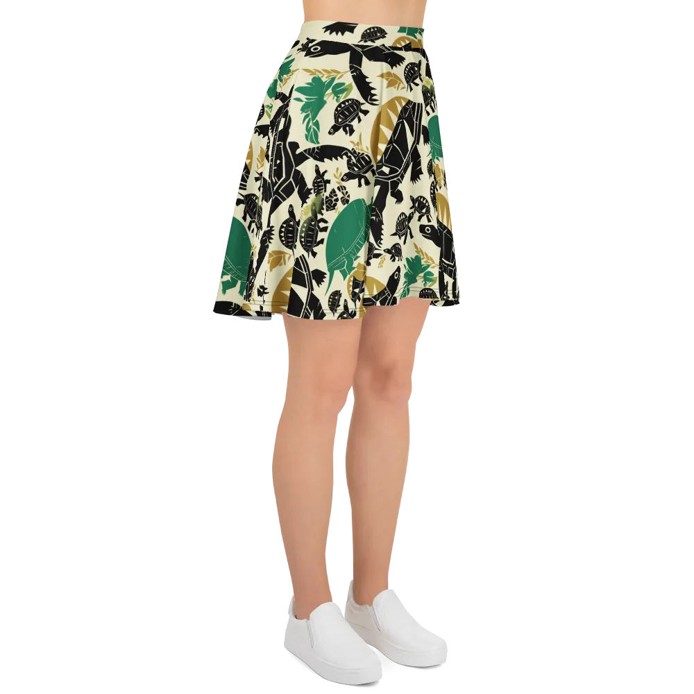 Terrapin Noir on Skater Skirt — Right