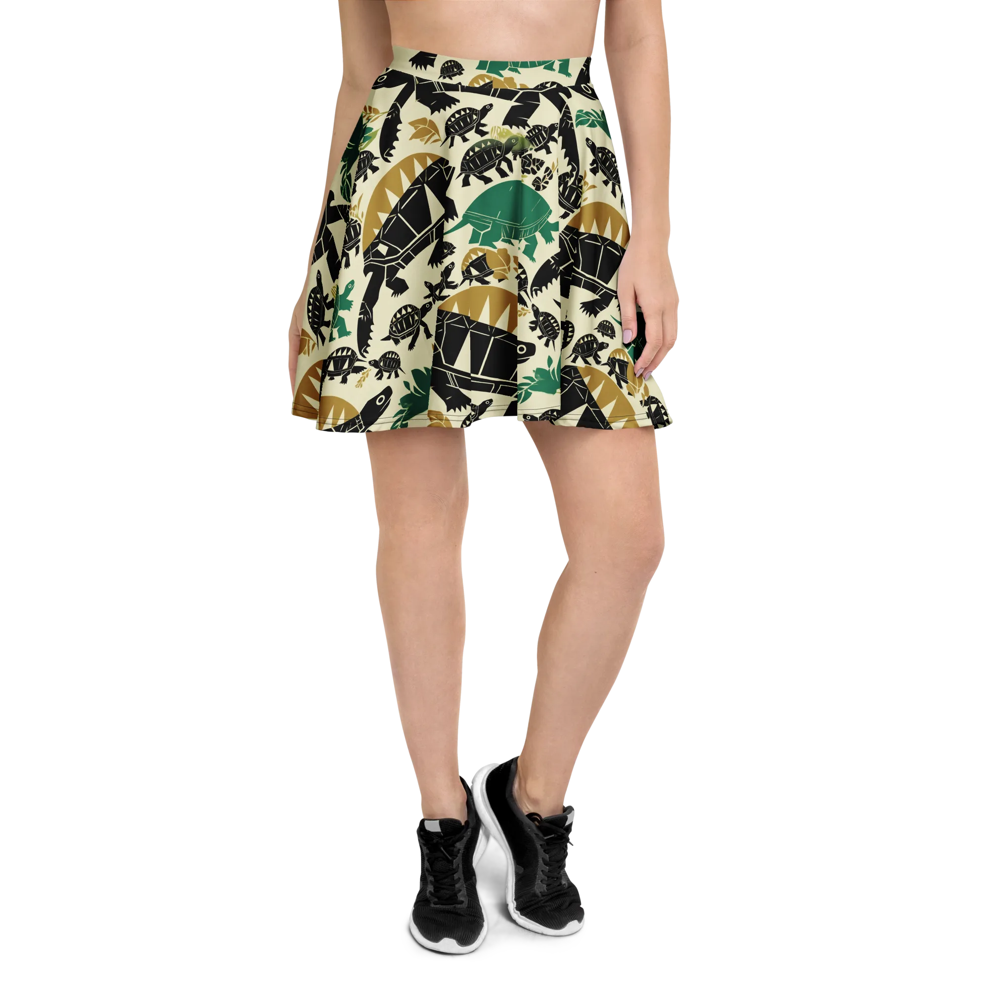 Terrapin Noir on Skater Skirt — Front