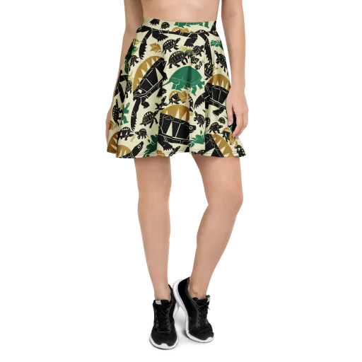 Terrapin Noir on a Skater Skirt
