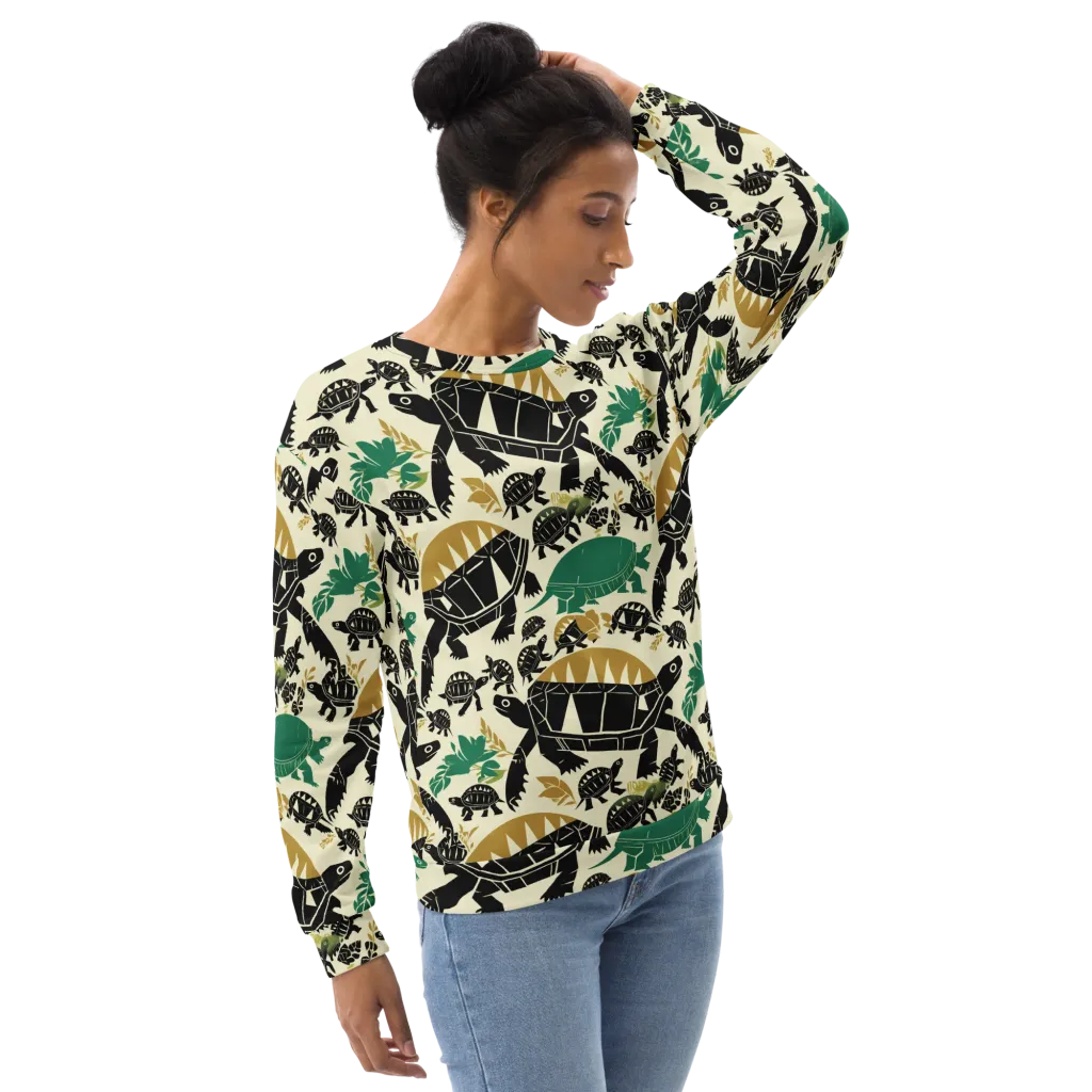 Terrapin Noir on Sweatshirt — Right Front
