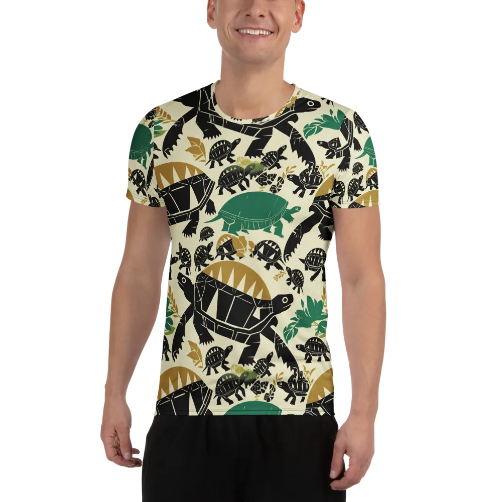Terrapin Noir on Men's Athletic T-Shirt — Front