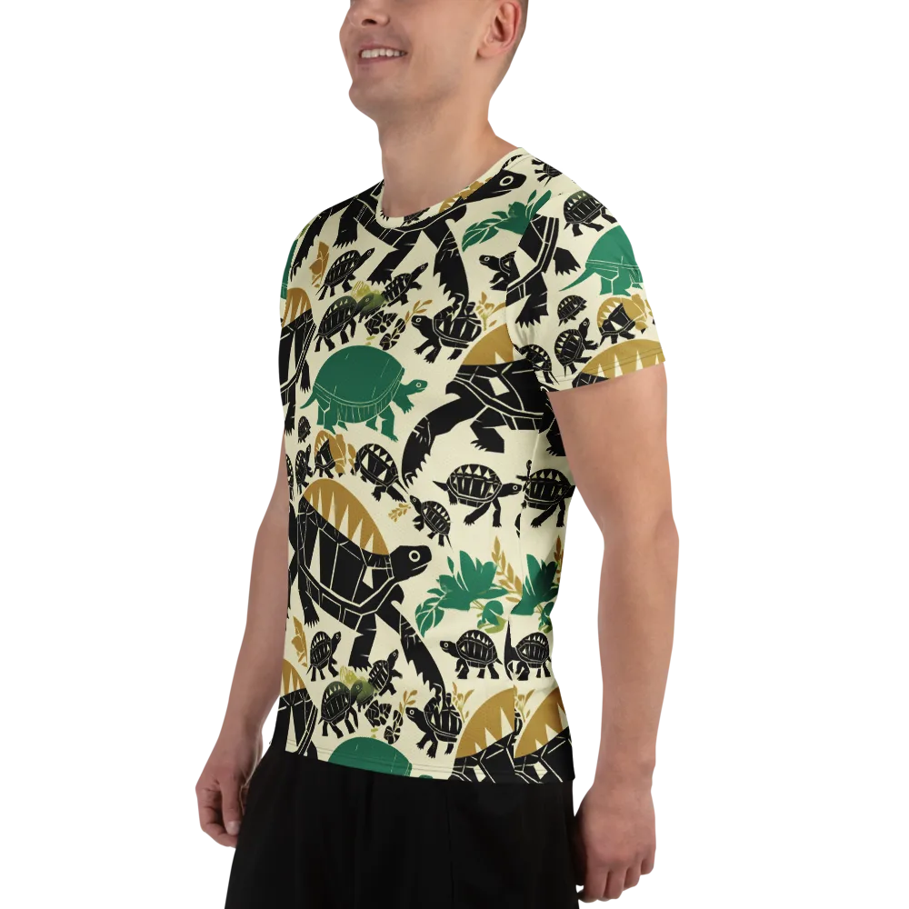 Terrapin Noir on Men's Athletic T-Shirt — Left