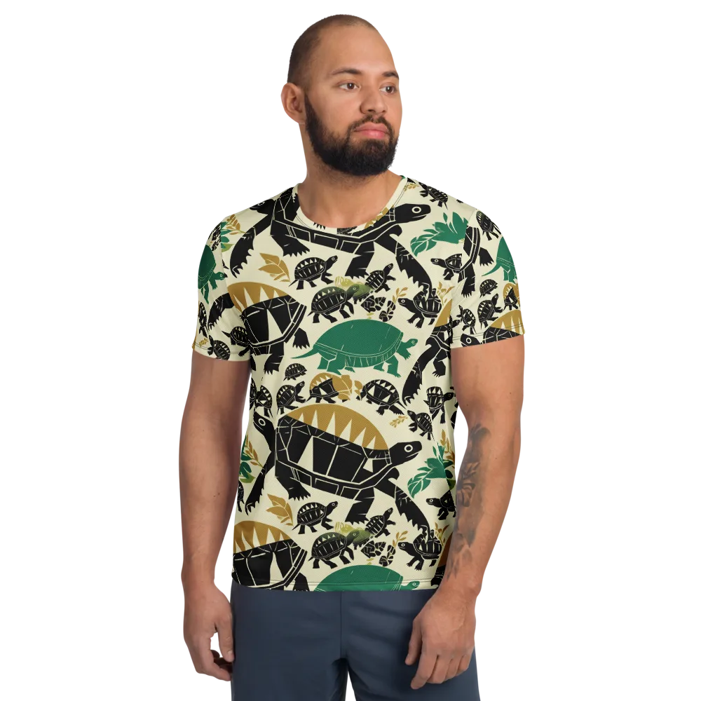 Terrapin Noir on Men's Athletic T-Shirt — Front