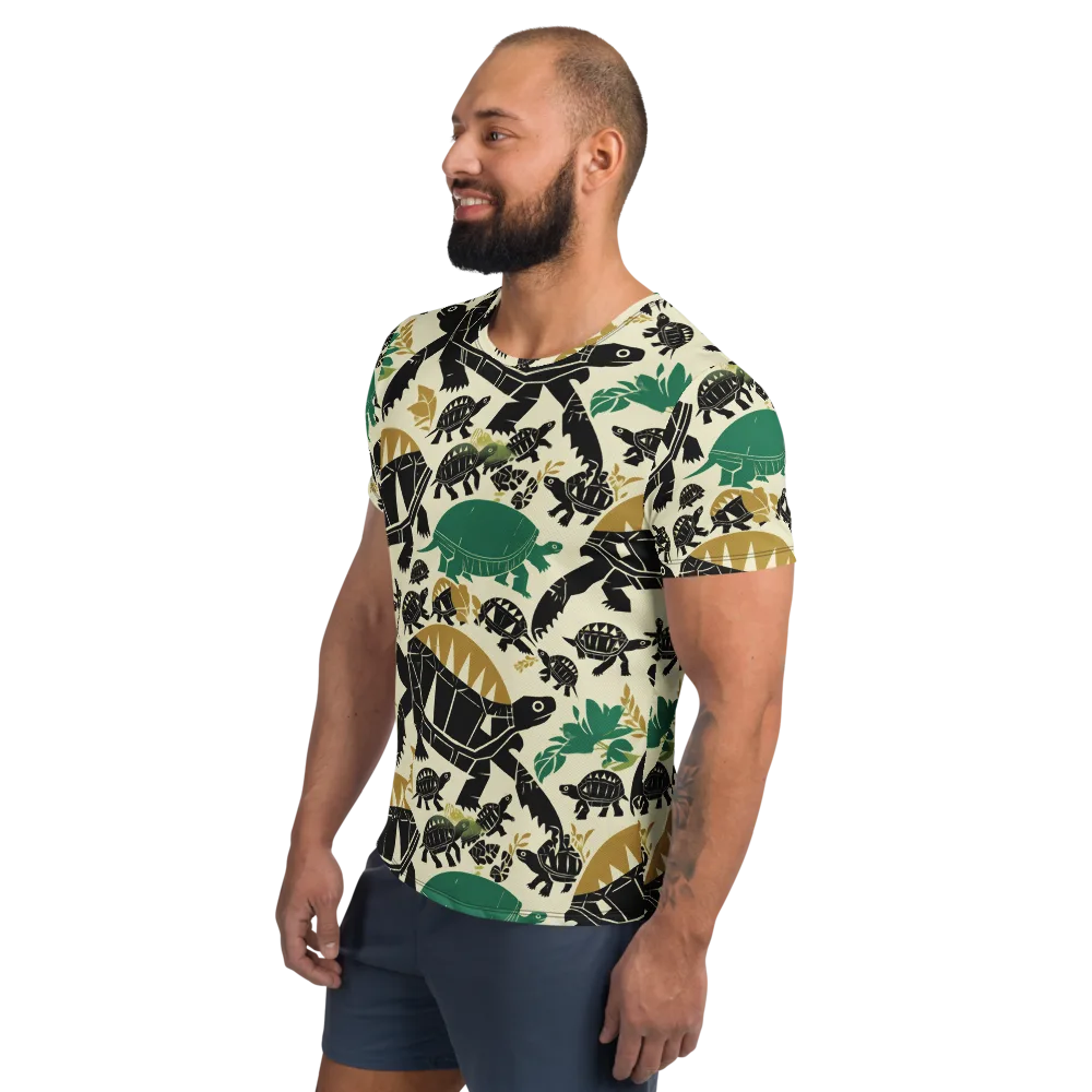 Terrapin Noir on Men's Athletic T-Shirt — Left